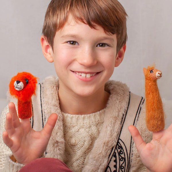 Sew Heart Felt Lionel Llama Finger Puppet