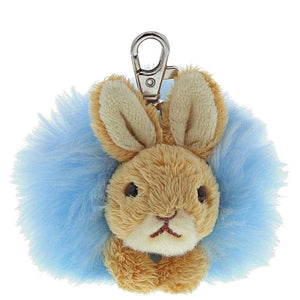 Peter Rabbit Plush Pom Pom Keyring By Gund