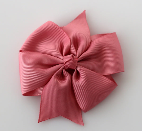 Bowtique Large Dusky Pink Pinwheel Bow