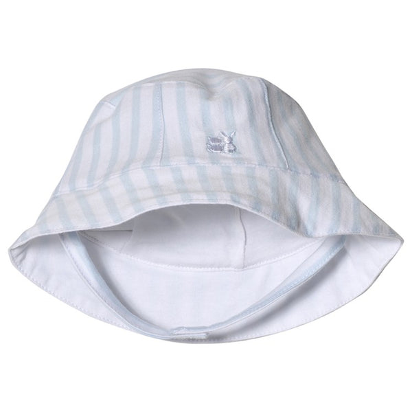 Emile Et Rose Sun Hat Pale Blue And White Stripe