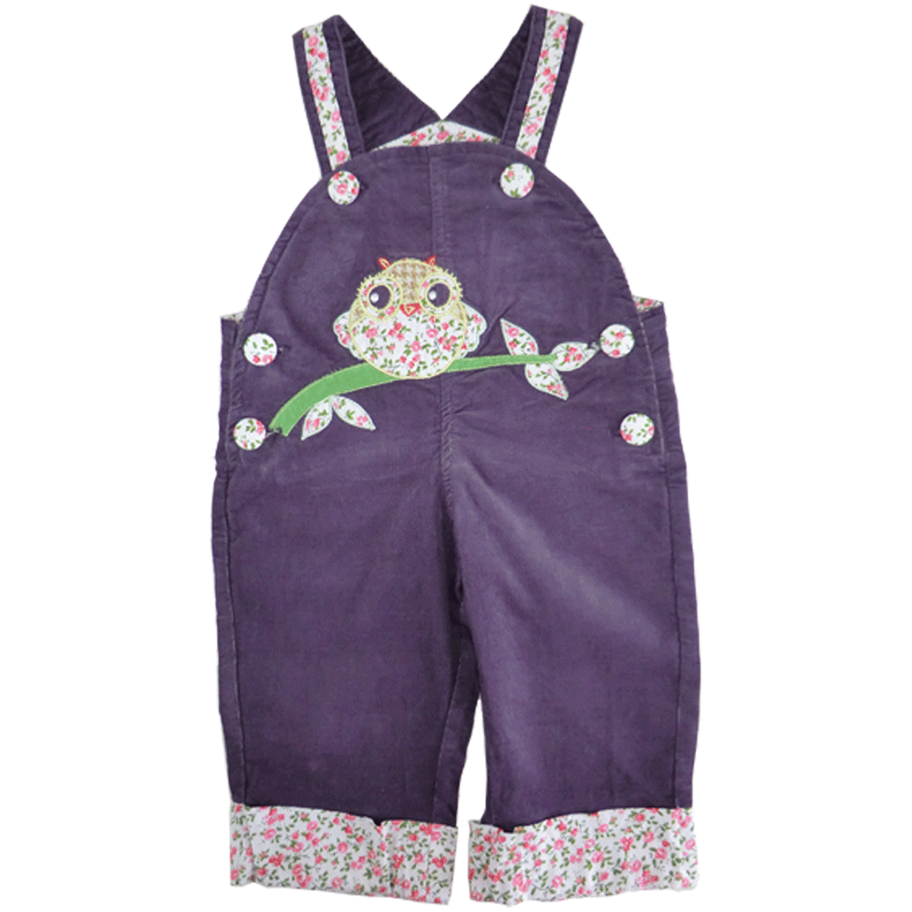 Powell Craft Owl Cord Dungarees