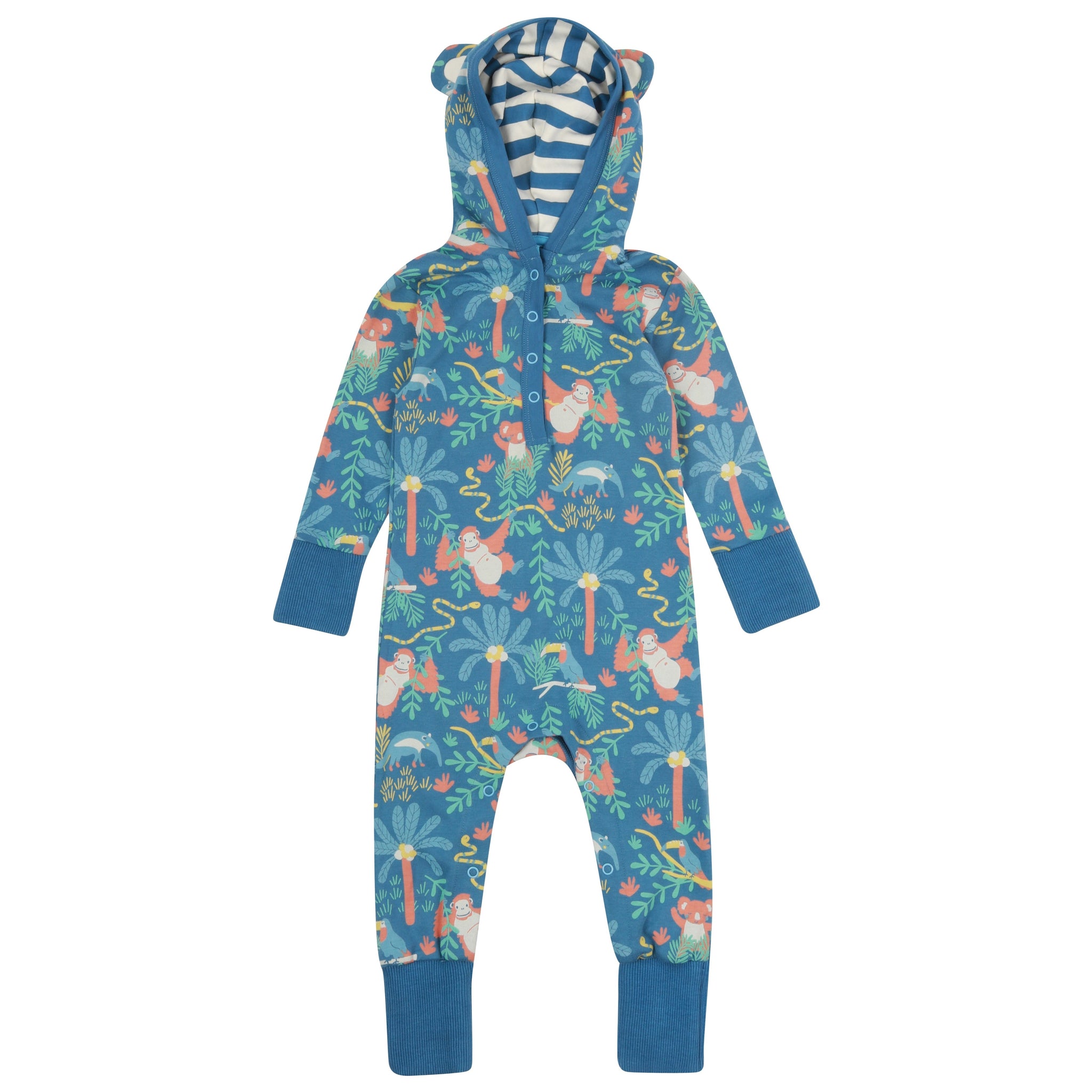 Piccalilly Rainforest Hooded Playsuit