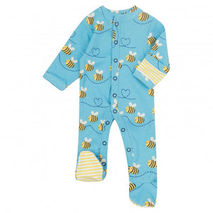 Piccalilly Bumblebee Footed Sleepsuit