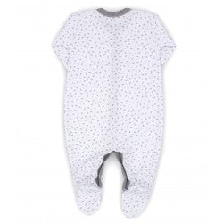 Rapife Grey Ditsy Star Footed Sleepsuit