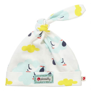 Piccalilly Organic Cotton Stork Knot Hat