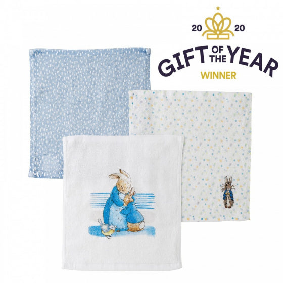 Peter Rabbit Three Piece Face Cloth Set