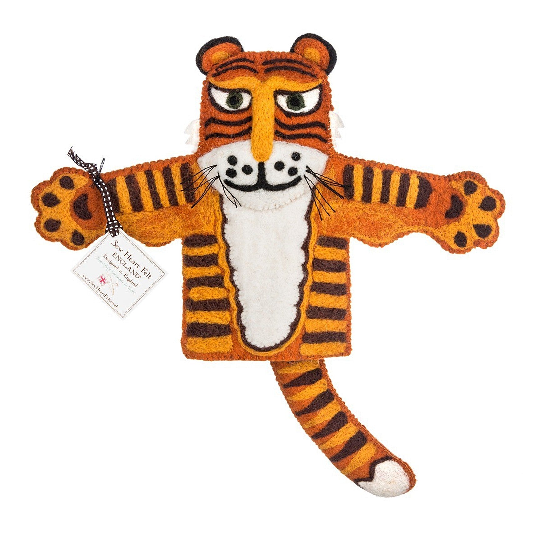 Sew Heart Felt Raj The Tiger Hand Puppet