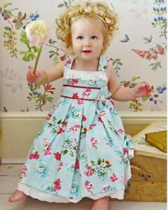 Powell Craft Pastel Floral Dress And Doll