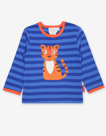Toby Tiger Blue Striped Tiger  T-shirt