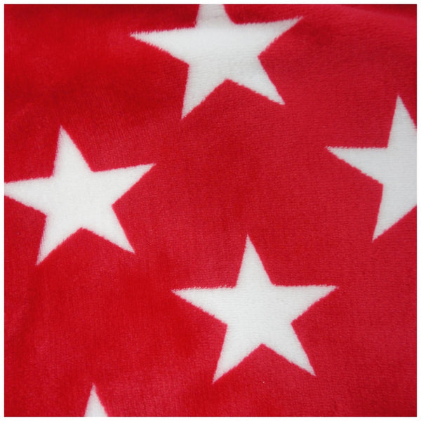 Pitter Patter Red Star Fleece Blanket