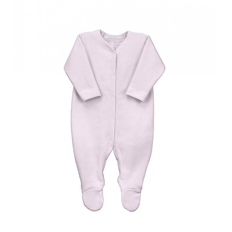 Rapife Ribbed White Footed Sleepsuit