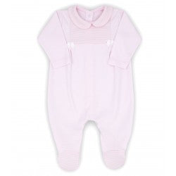 Rapife Soft Pink Bows Sleepsuit