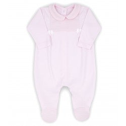 Rapife Soft Pink Bows Sleepsuit