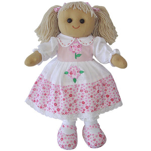Pink Floral 40cm Rag Doll