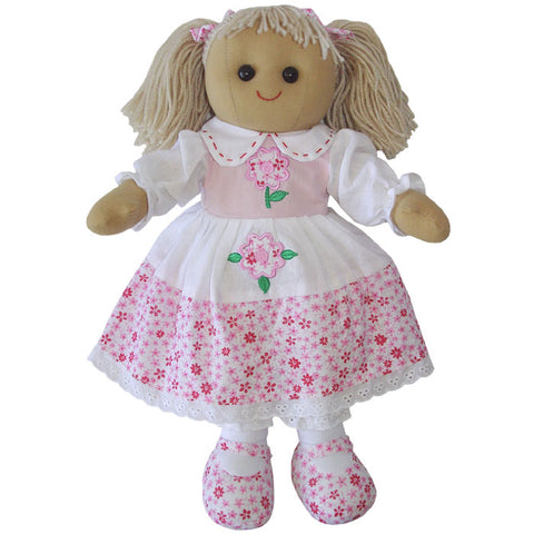 Pink Floral 40cm Rag Doll