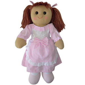 Pink Gingham 40cm Rag Doll