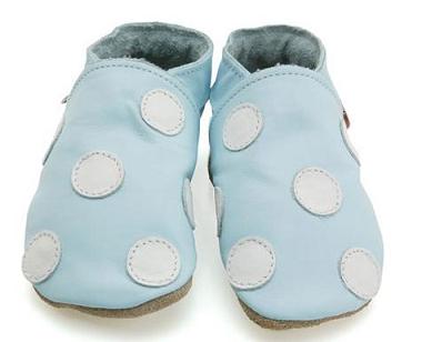 Polka Dot Leather Baby Shoes
