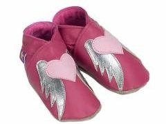 Pink Angel Leather Baby Shoes
