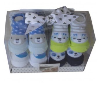 Pitter Patter Cheeky Animals Baby Socks