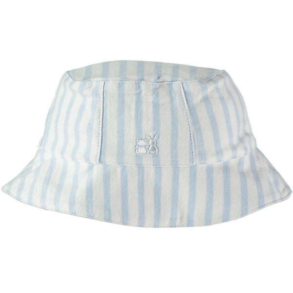 Emile Et Rose Sun Hat Pale Blue And White Stripe