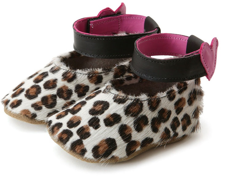 Leopard Print Leather Baby Shoes