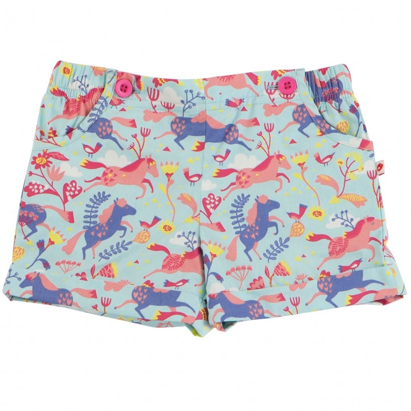 Piccalilly Pretty Horse Print Shorts