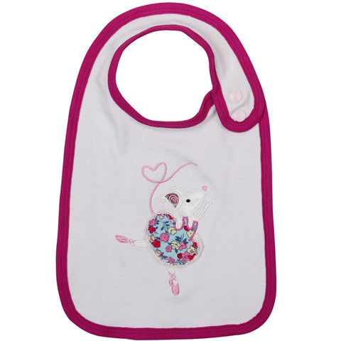 Powell Craft Ballerina Mouse Bib