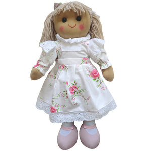 Red Rose Dress Rag Doll