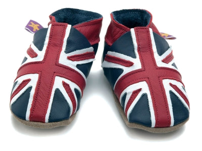 Starchild Union Jack Leather Baby Shoes