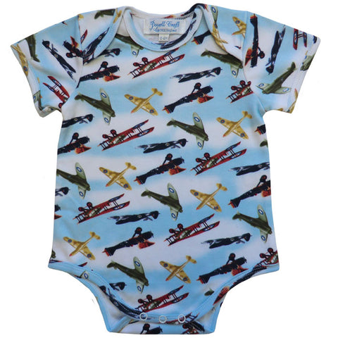 Powell Craft Vintage Aeroplane Babygrow