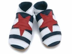 Striped Star Baby Shoes