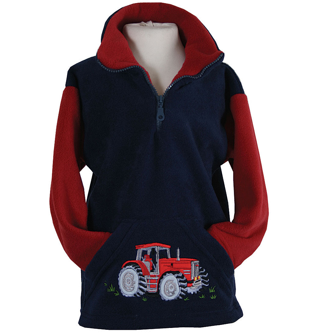 Tractor Pocket Zip Neck Fleece