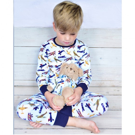 Powell Craft Vintage Aeroplane Pyjamas